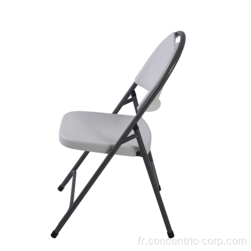 chaise d'appoint pliable en plastique d'extérieur